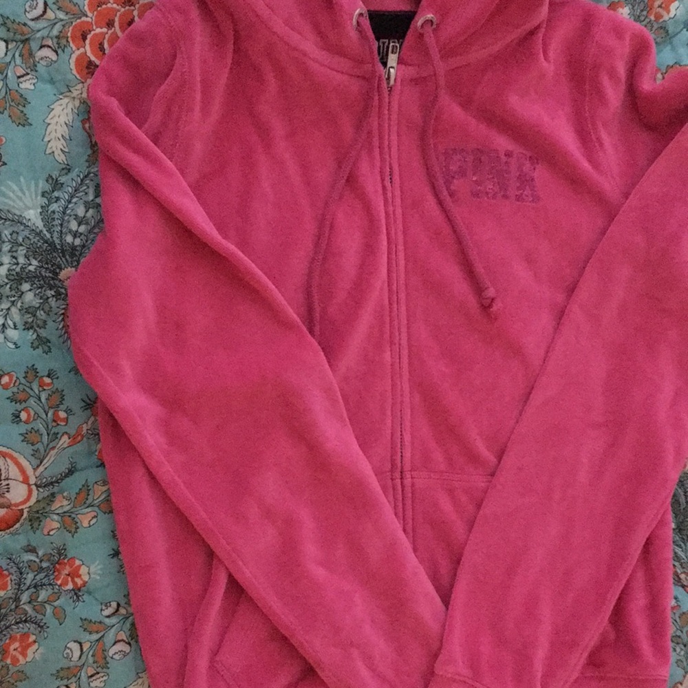 Victoria’s Secret sequin hoodie size Medium-new